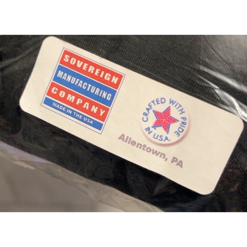 Vintage Sovereign USA Black SS T-Shirt 5XB Deadstock Sealed Made USA Big Tall